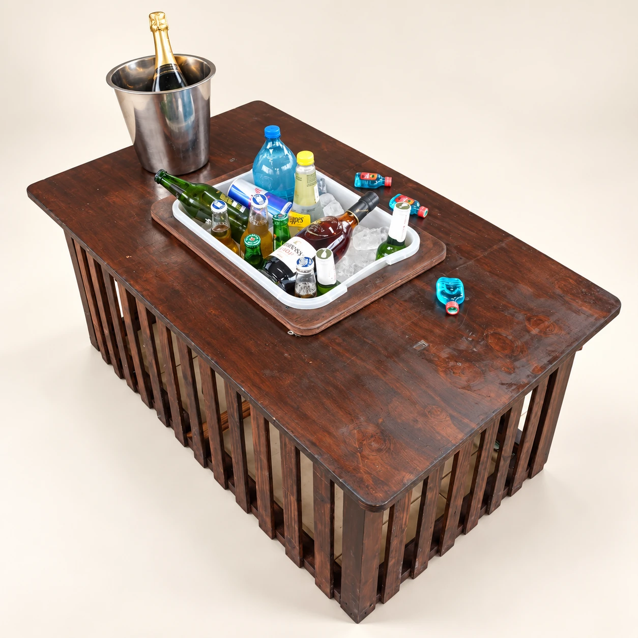 Mvula — Handmade drinks table with ice tub