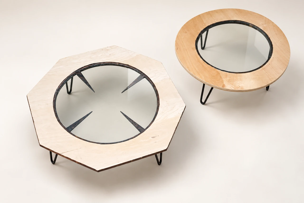 Shaka — Octagonal and round ring-top tables