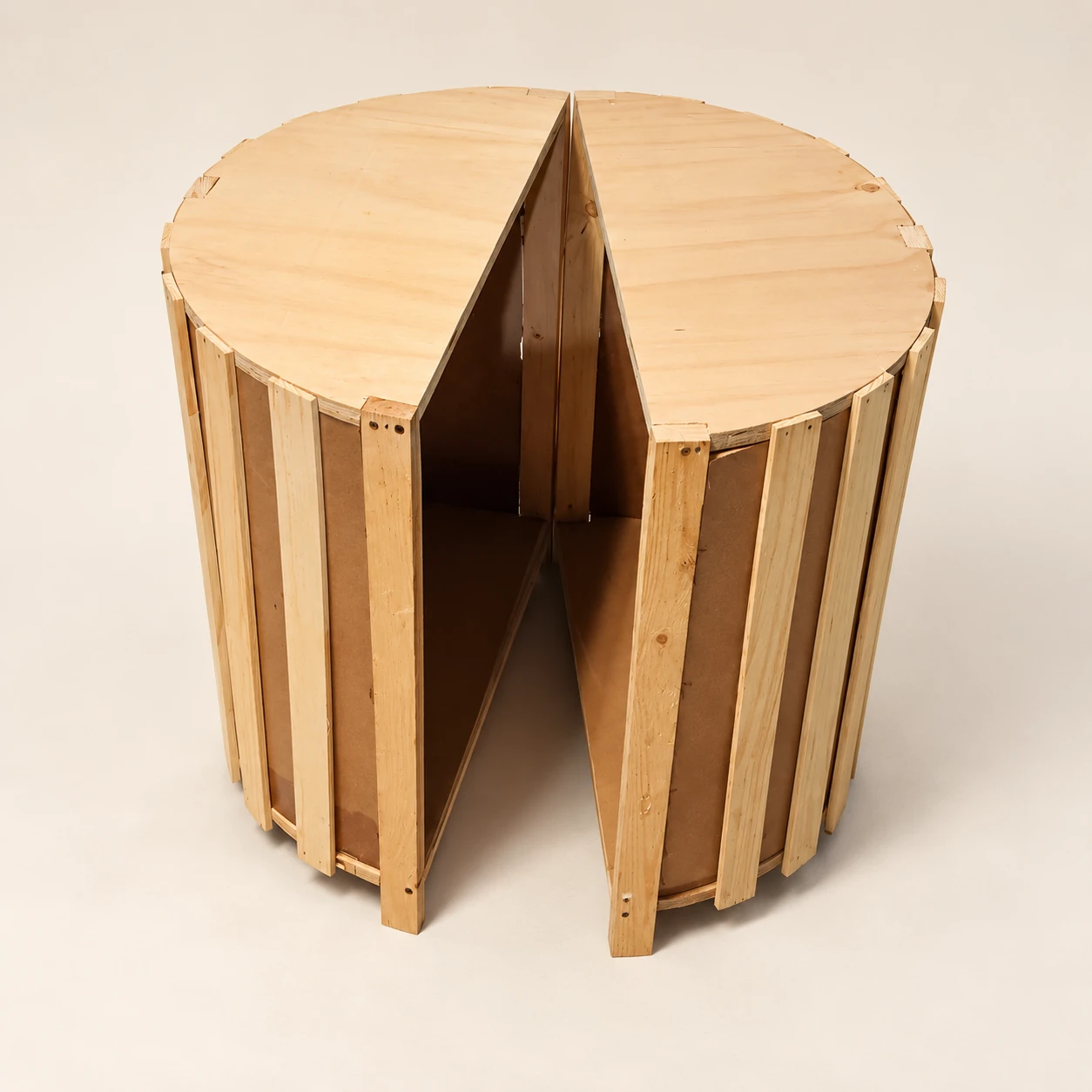 Ingwe — Handcrafted Split-Cylinder Timber Furniture Set